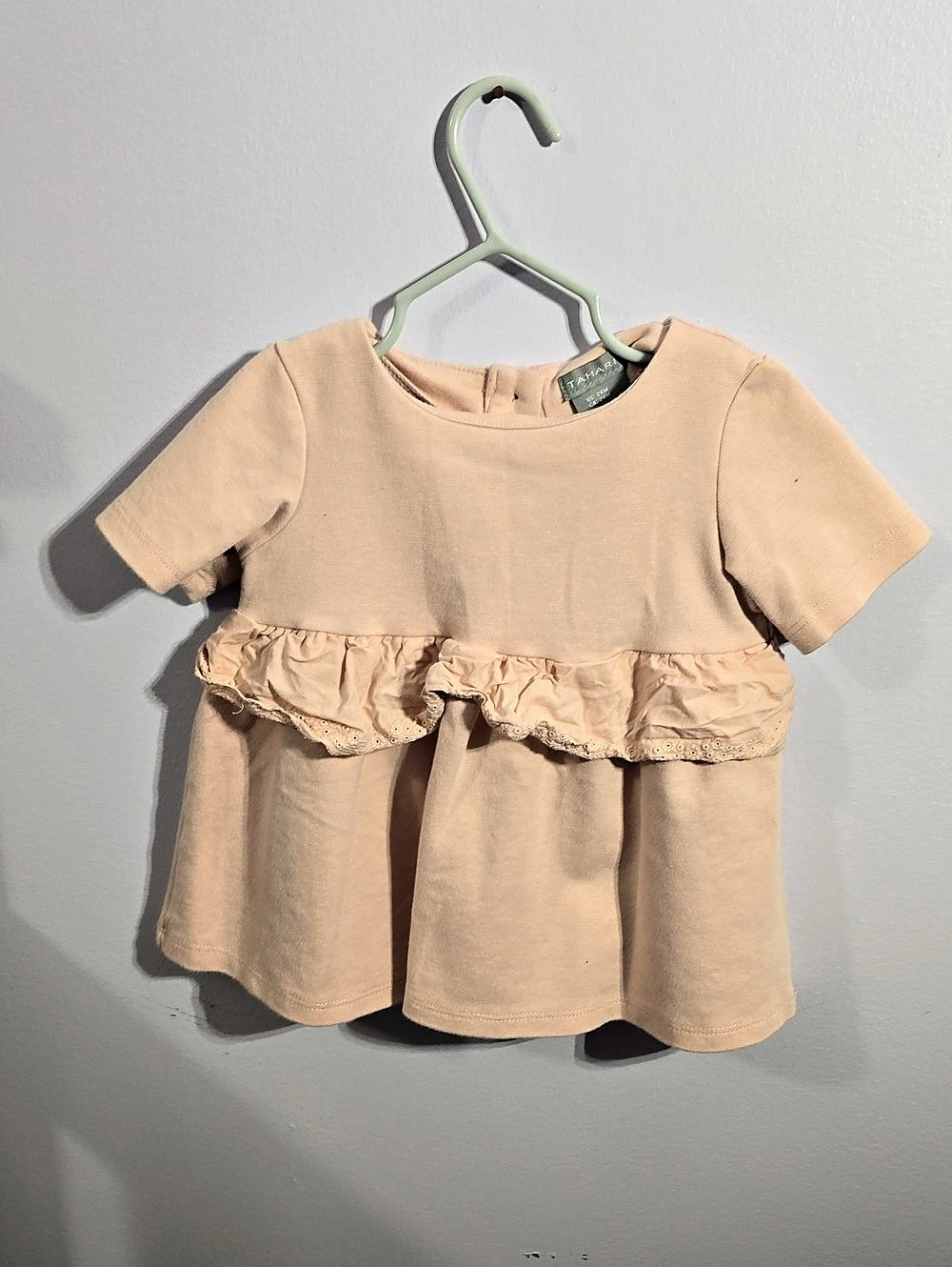 Tahari Kids Pink Ruffle Dress